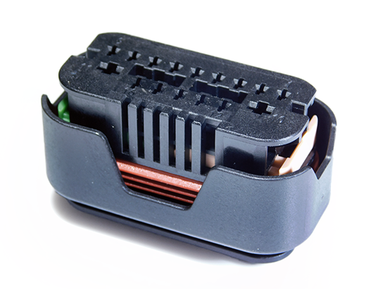 Hirschmann 809-129-501 black MSE-I hybrid connector housing