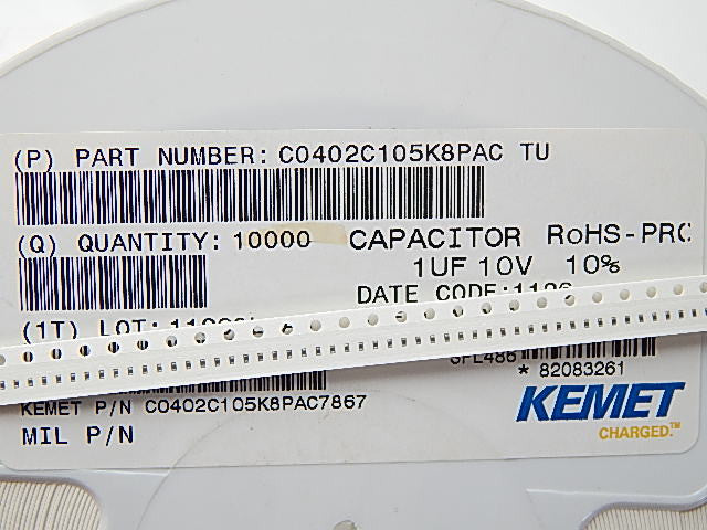 C0402C105K8PACTU
