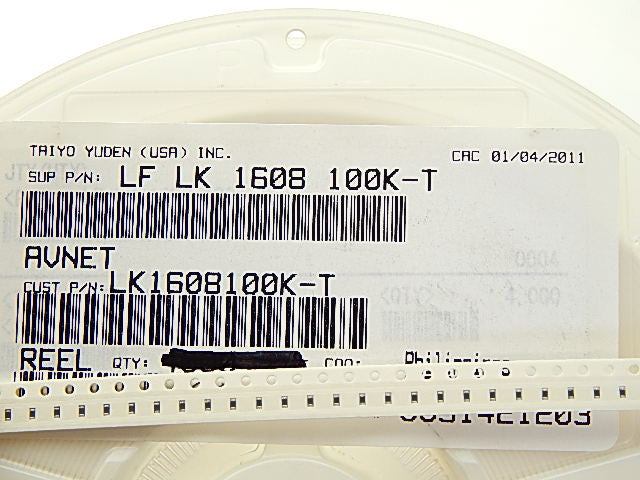 LK1608100K-T